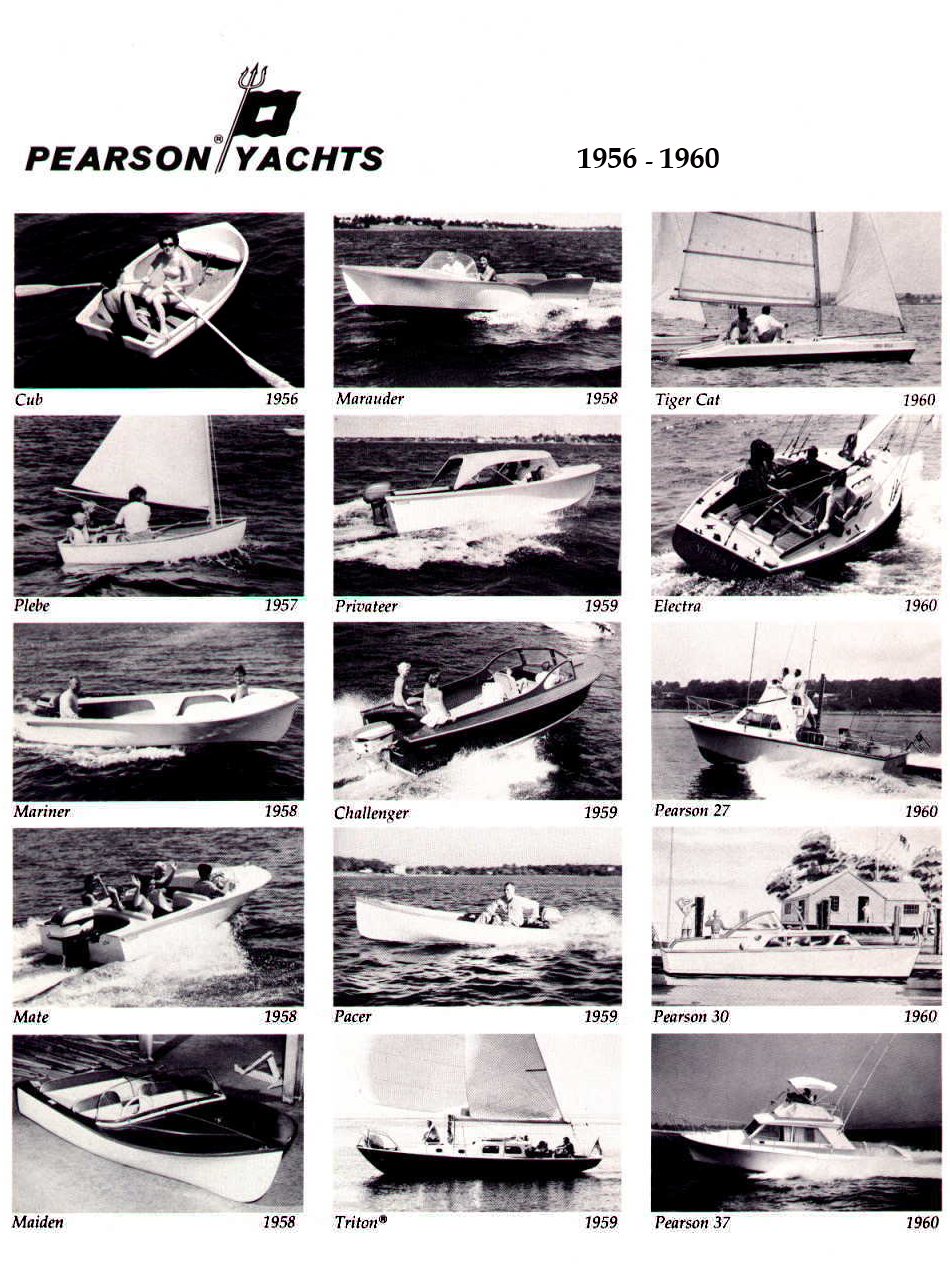 Pearson Yachts 1956 to 1960