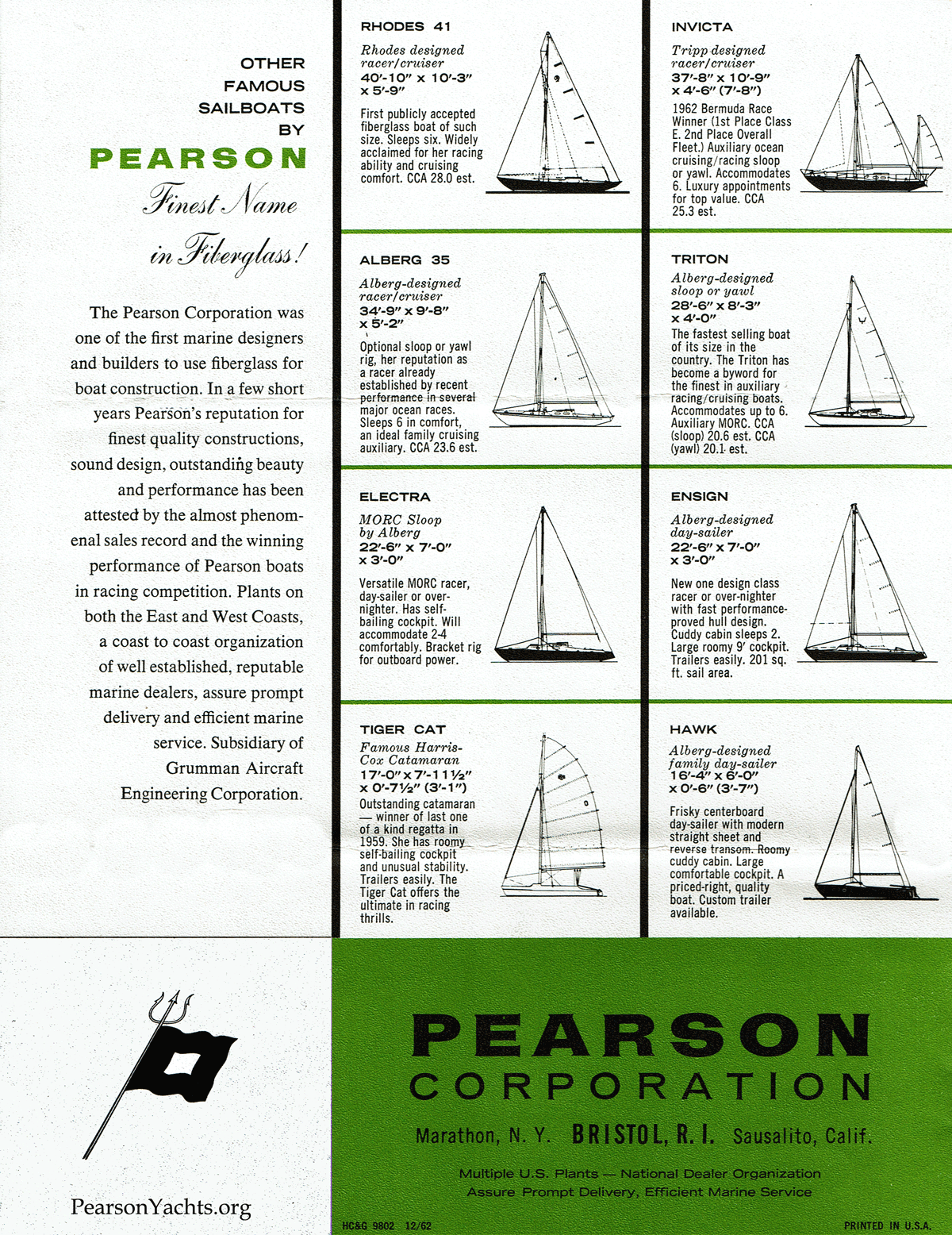 Pearson Yachts 1962