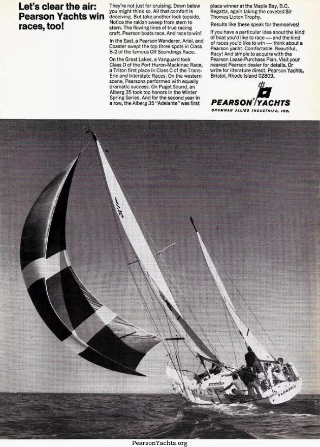 Pearson Yachts Ad 1966