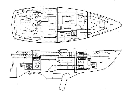 Pearson 390 Drawing